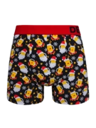Boxer rigolo pour hommes Père Noël tenant une bière