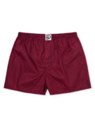 Caleçons à motifs bleu et rouge pour hommes