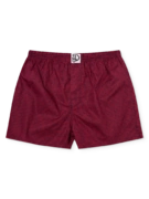 Caleçons à motifs bleu et rouge pour hommes