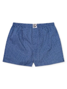 Caleçons à motifs bleu et gris pour hommes