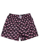 Caleçon rigolo pour hommes Cœurs et Flamants roses