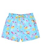 Short de bain rigolo pour hommes Flamants roses en vacances