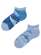 Socquettes rigolotes pour enfants Requin gris