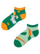 Socquettes rigolotes pour enfants Lapin et carotte
