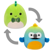 SQUISHMALLOWS 2v1 dinosaur Danny a ara Baptise