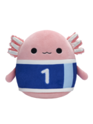 SQUISHMALLOWS Axolotl Archie ve fotbalovém dresu, 20 cm
