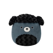 SQUISHMALLOWS Jettward čierny chlpatý pudel, 30 cm