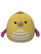 Peluche Squishmallows de 20 cm Leif le dragon de mer jaune au ventre rayé