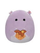 Squishmallows Hanna das lila Nilpferd mit Herz, 20 cm