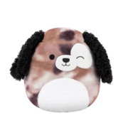 SQUISHMALLOWS Zerdan hnedý mramorový pes, 30 cm