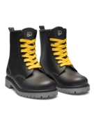 Bottes de pluie grises et noires pour femmes