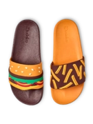 Sandales rigolotes Burger et frites