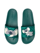 Sandales rigolotes Koala et feuilles