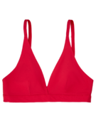 Bralette triangulaire rouge passionné sans coutures