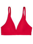 Bralette triangulaire rouge passionné sans coutures
