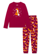 Pyjama rigolo pour femmes Renard et feuilles