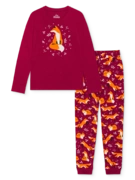 Pyjama rigolo pour femmes Renard et feuilles