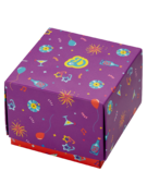 Štvorcová darčeková krabička Párty