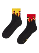 Chaussettes mi-mollet fonctionnelles rigolotes En feu