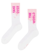 Chaussettes fonctionnelles rigolotes Prends le contrôle du monde