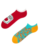 Socquettes rigolotes pour baskets Frites et ketchup