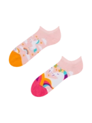 Socquettes rigolotes pour baskets Licorne dans les nuages