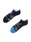 Socquettes rigolotes pour baskets Chat et lune