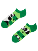 Socquettes rigolotes pour baskets Panda et rayures