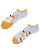 Socquettes rigolotes pour baskets Chien Corgi