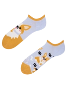 Socquettes rigolotes pour baskets Chien Corgi