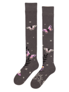 Chaussettes rigolotes hautes au-dessus des genoux Papillons de nuit
