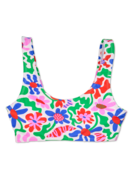 Haut de bikini de sport rigolo Fleurs excentriques