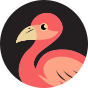 Slip alegre de mulher Flamingos