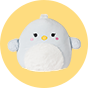 SQUISHMALLOWS Modrý vtáčik Camden, 30 cm