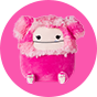 SQUISHMALLOWS Ružový Yeti Heiley, 30 cm