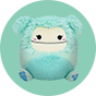 SQUISHMALLOWS Zelený Yeti Joelle, 20 cm