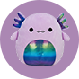 SQUISHMALLOWS Fialový axolotl Monica, 20 cm