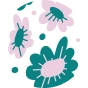 Chaussettes rigolotes Fleurs pastels