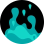Sandales rigolotes Gouttes turquoises