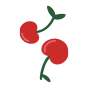 Chaussettes rigolotes Cerises rouges
