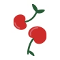 Chaussettes rigolotes Cerises rouges
