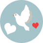 Regular Socks White Doves