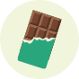 Chaussettes rigolotes Chocolat à la menthe