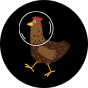 Caleçon pour hommes Poule astronaute