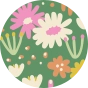 Chaussettes rigolotes en nylon Jardin de fleurs