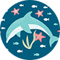 Sandales rigolotes pour enfants Dauphin joyeux