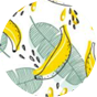 Serviette de cuisine rigolote Bananes fraîches