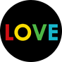 Chaussettes mi-mollet rigolotes Amour et respect