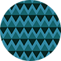 Chaussettes à motifs bleues émeraude