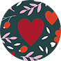 Caleçon rigolo pour femmes Amour floral